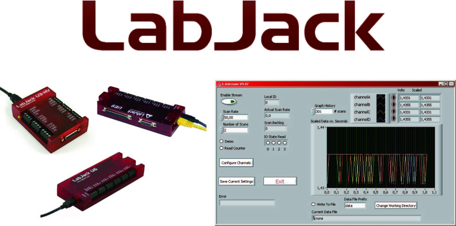 Labjack U3/U6/UE9用インストーラ